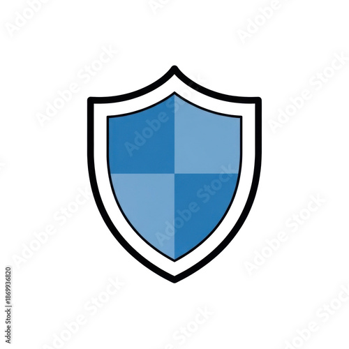 Blue shield icon with frame Free Download Blue shield icon with frame - GFXLoad