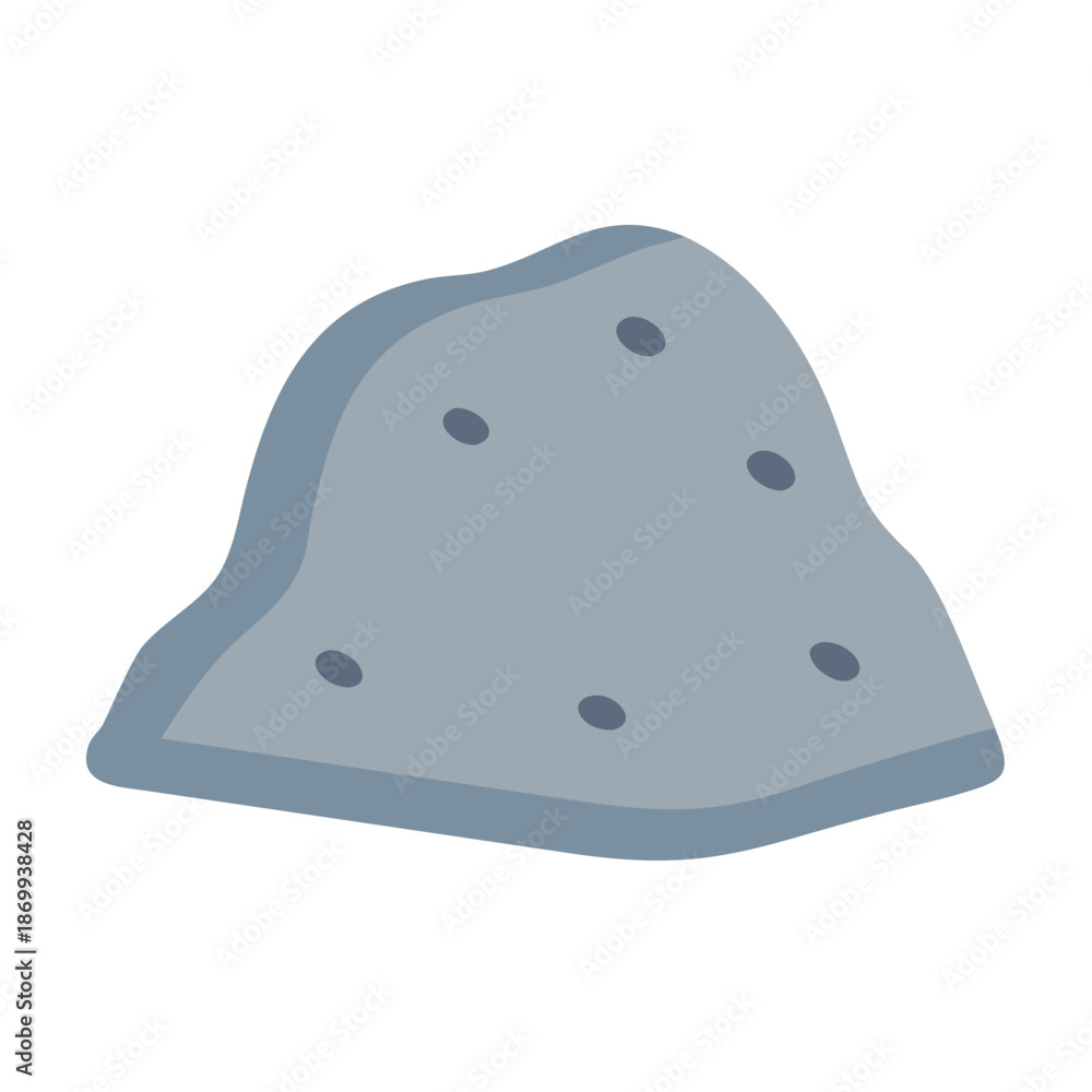 Fototapeta premium Stylized illustration of a pile of dirt or clay against a black backdrop