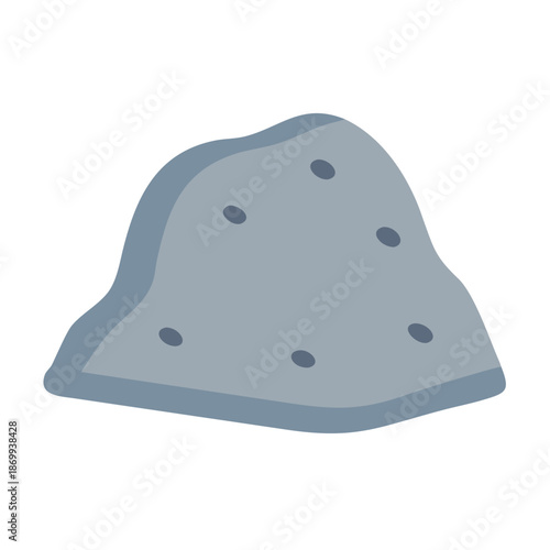 Stylized illustration of a pile of dirt or clay against a black backdrop