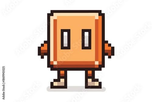 Unique Pixel Silhouette Pause Icon Vector Art on White Background