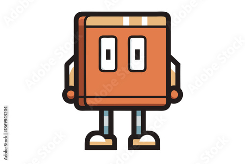 Vector Pixel Silhouette Pause Icon Isolated on White Background