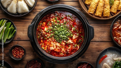 Wallpaper Mural Spicy Asian Hot Pot with Rich Red Broth Torontodigital.ca