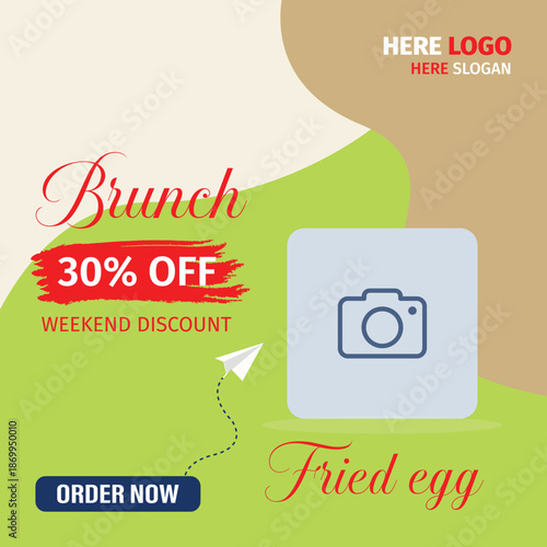 New Style Social Media Food Banner