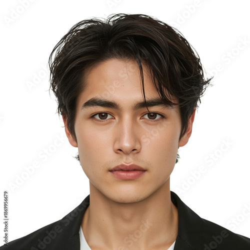 Man Smiles With Bright Expression Against a Light Background in a Simple Setting