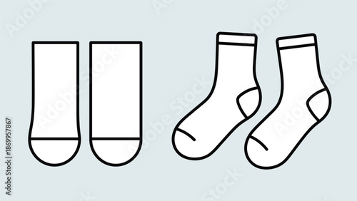 Cozy Pair of Socks Illustration