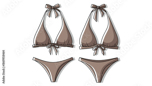 Stylish Metal Bikini Set for Women