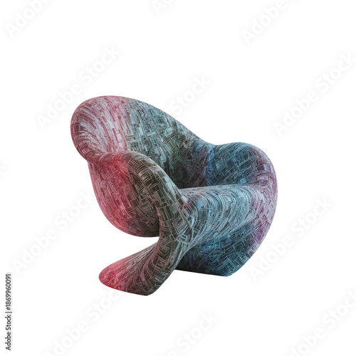 Unique Chair Design Displayed Against a White Background in a Modern Setting ...
