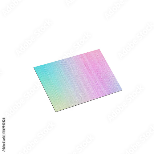 Colorful Gradient Paper Lying Flat on a Surface in a Bright Setting With Soft...