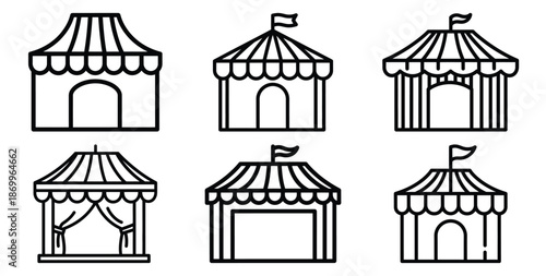 A collection of modern and minimal festival color splash lively outline icon set. Holiday outline icons