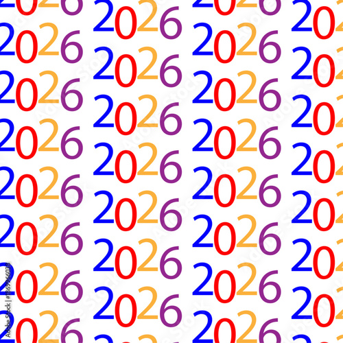 2026 Geometric Seamless Pattern Background