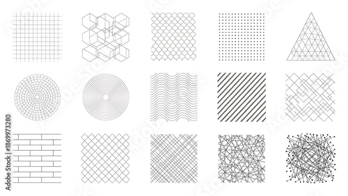 Geometric Line Pattern Presets