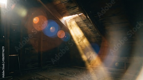 An abstract urban road tunnel of light glows bright under a dark night sky with blue aurora color and city moon light