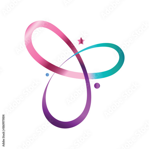 Iridescent Trefoil Knot