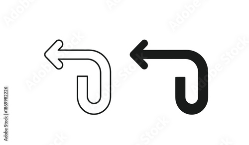 Two arrows pointing to the right in black and white