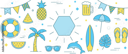 Green Simple Icon Collection Featuring Nature Flowers Leaves Sheep Bird And Decorative Elements In Flat Vector Illustration Style For Organic Design