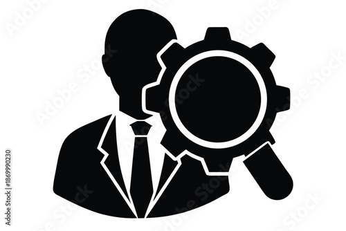 internal audit vector icon silhouette