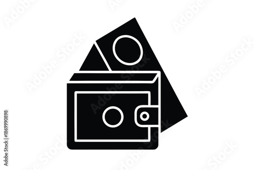 overdraft vector icon silhouette