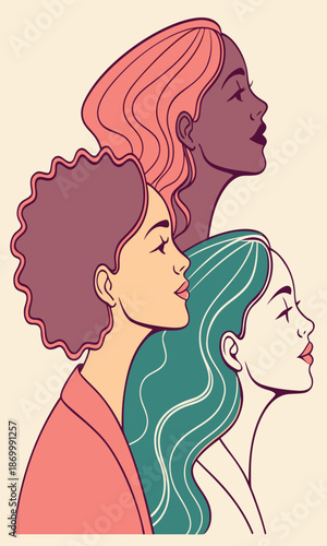 Womens empowerment  Family Illustration