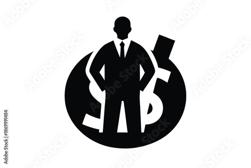 income tax vector icon silhouette