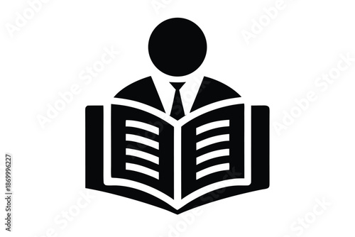 bookkeeping vector icon silhouette