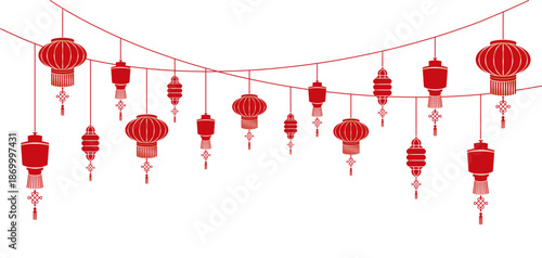 Chinese new year lanterns for decoration chinese new year