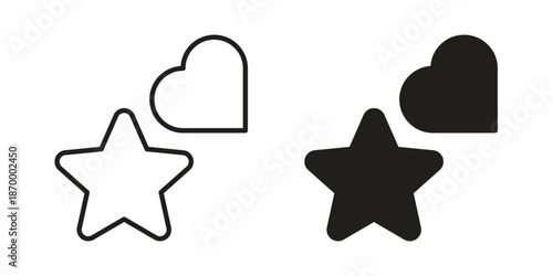 Cookie cutter icons for design. Easily editable stroke. Modern flat design.