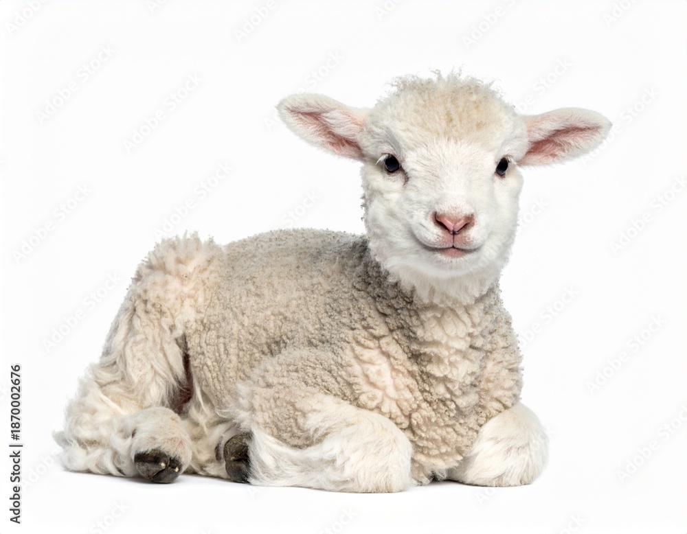 Obraz premium Ein flauschiges Lamm