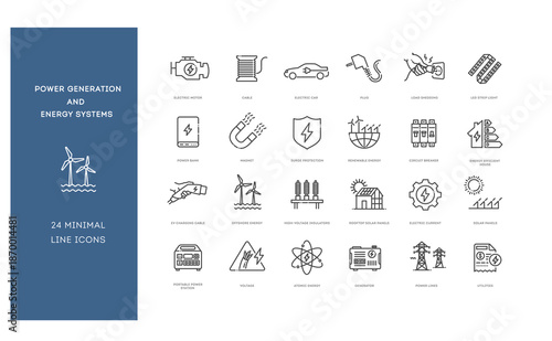 Power Generation and Energy Systems icons