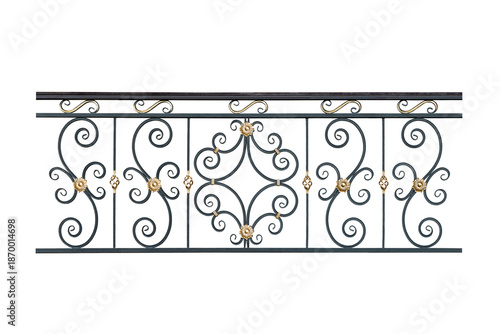 Modern balcony railings. C.