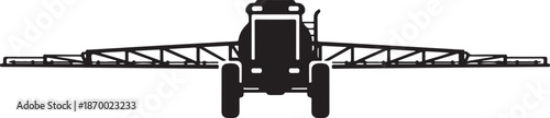 Agricultural Sprayer Silhouette Farming Equipment Icon