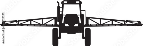 Agricultural Sprayer Silhouette Farming Equipment Icon