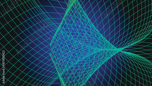 abstract background with green lines