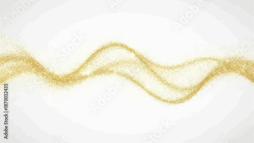 a visual representation of a golden undulating wave pattern against a soft circular pale background evoking a sense of