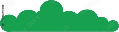 Grass vector illustration isolated on white background.  Green grass flat design