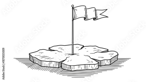 Vector illustration of a bird and silhouettes of a lion and bird as art for a 3d interior house design featuring a sofa and bed furniture in a living room office