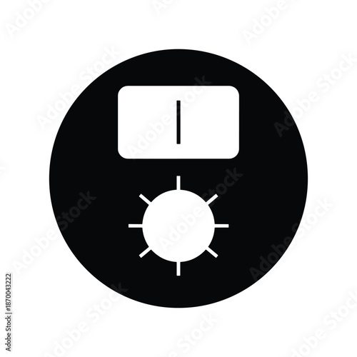 Modern parking disc silhouette icon