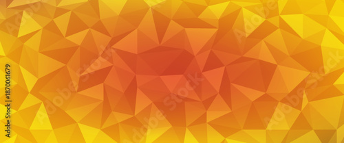 Light Yellow, Orange vector blurry triangle template. Geometric illustration in Origami style with gradient. Completely new template for your business design.