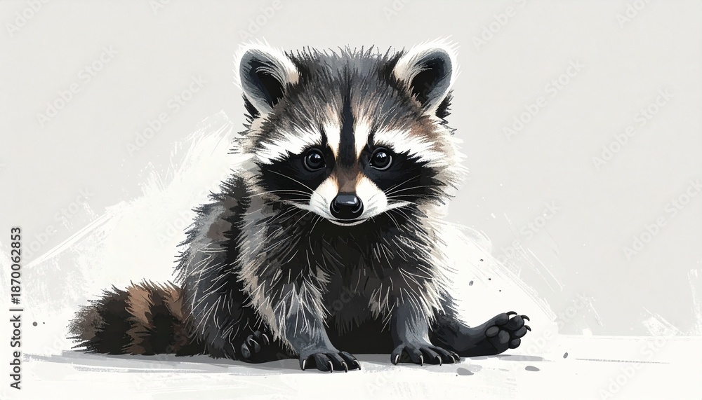 Obraz premium Waschbärbaby