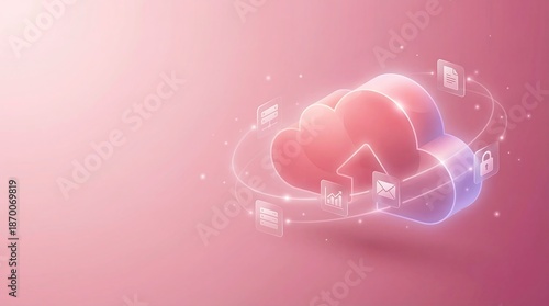 Secure cloud storage with encrypted data transfer and protection