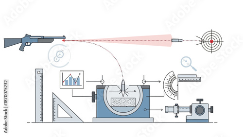 Laboratory laser experiment setup with optical components and measuring instruments.