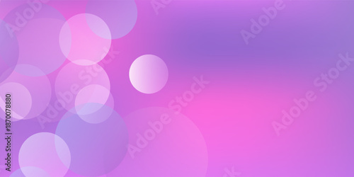 Abstract pink and purple blurred background with circles bokeh and glitter. Christmast day romantic backdrop with dreamy sparkles.