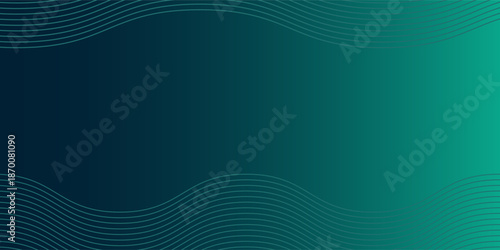 Digital light saber lines technology blue green background