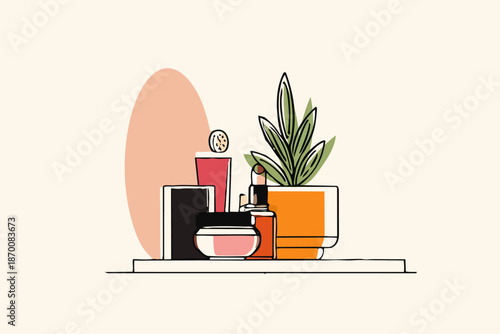 vector drawing a cosmetic tool