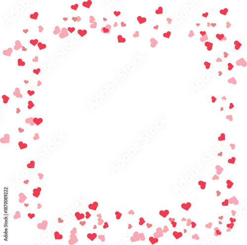 Square heart frame for romantic designs