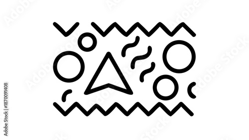 Bold and Vibrant Vector Graphic Set Depicting Diving Activities