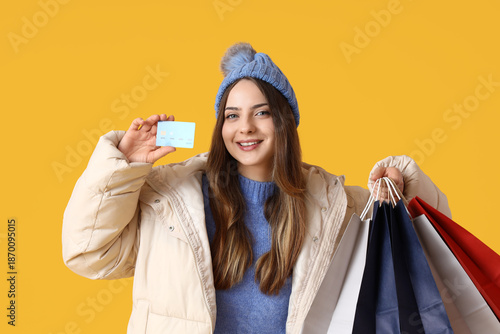 Young woman in winter cloth...