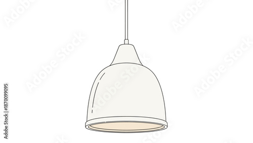 Modern Minimalist Pendant Light Fixture Hanging for Interior Illumination