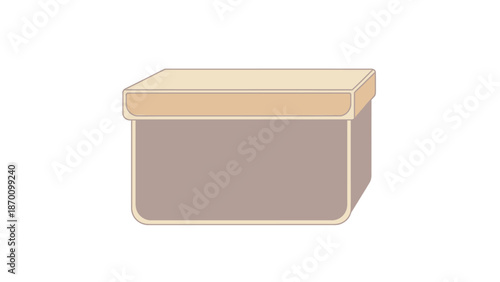 Storage box with lid, a simple and functional container for organization