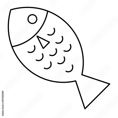 Fish outline icon