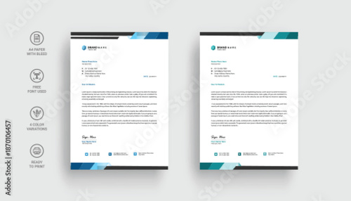 Professional creative letterhead template design